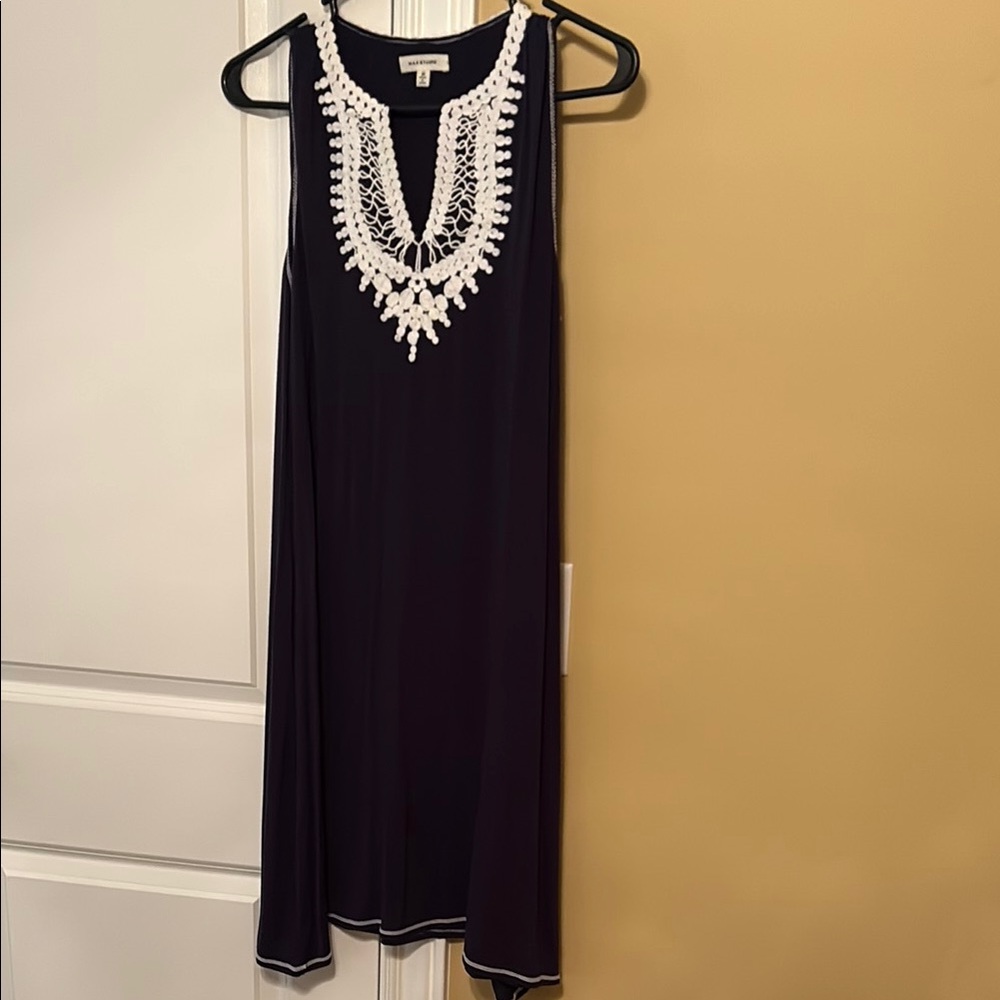 Max Studio navy blue dress